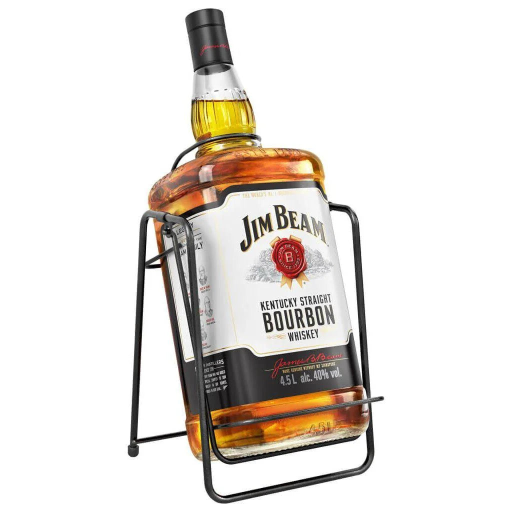 Jim Beam White Label 4.5L with Pouring Cradle