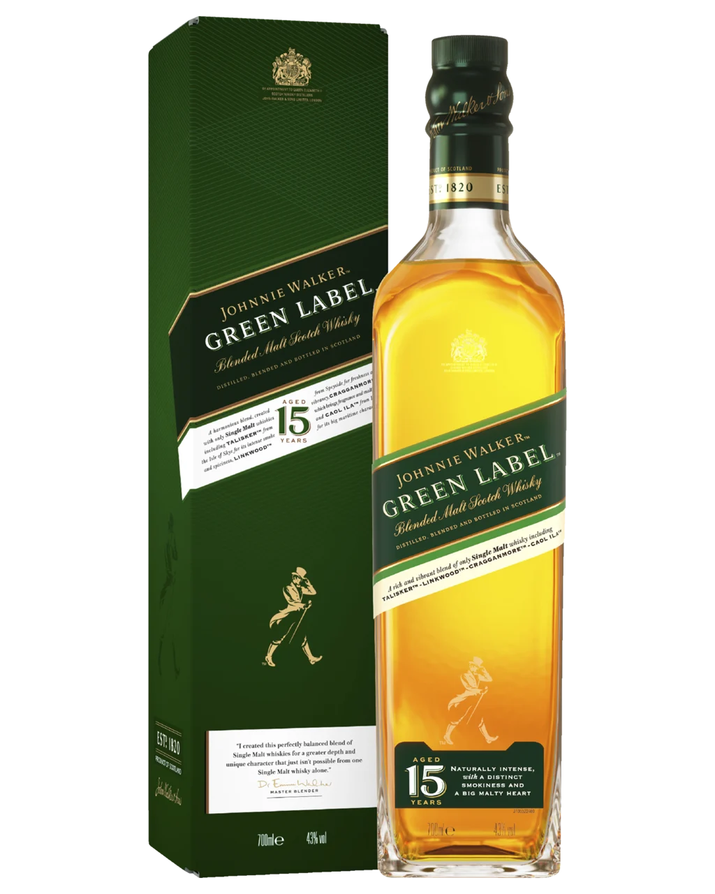 Johnnie Walker Green Label 15 Years Old Blended Malt 700ml